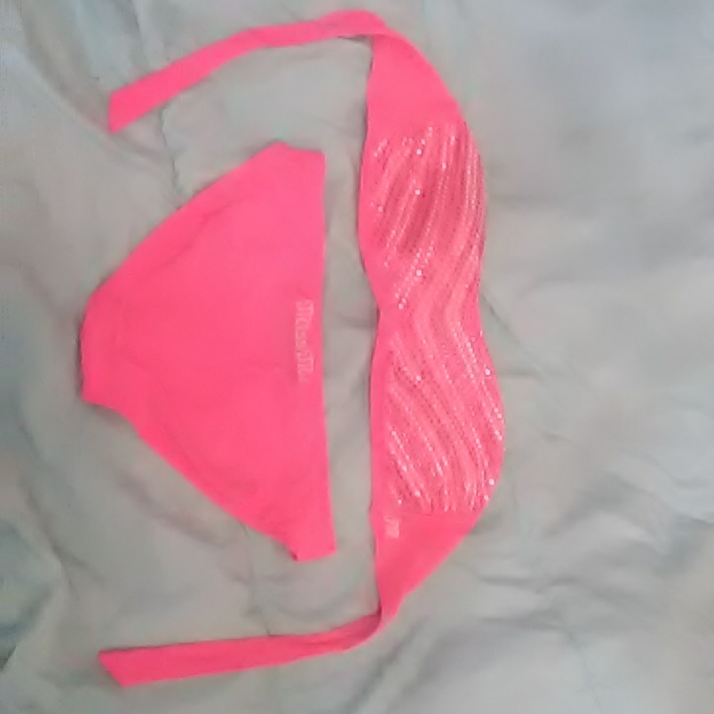 Super hot rhinestone Miss me bathing suit L top M bottoms
